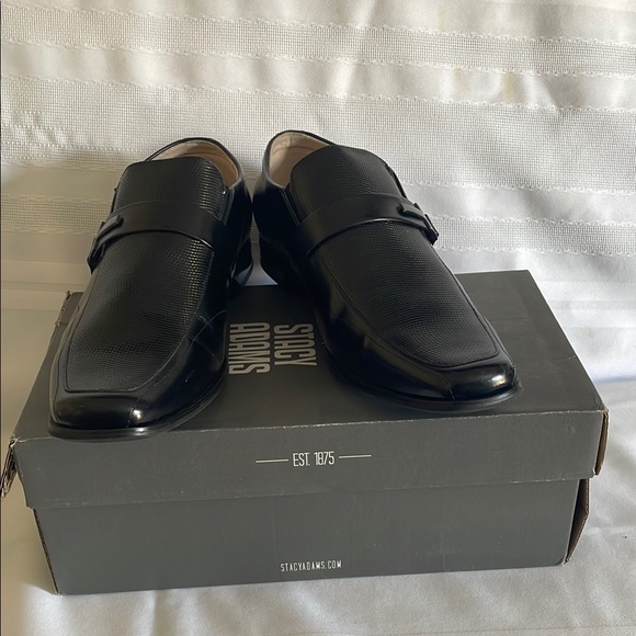 Men's BEAU Black Leather Loafers - Picture 9 of 10